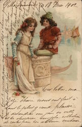 Couple Near the Water Postcard