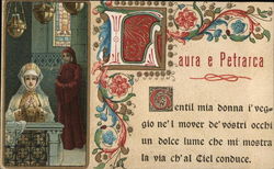 Francesco Petrarch Poem Religious Postcard Postcard