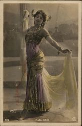 Mata-Hari - Exotic Dancer Women Postcard Postcard