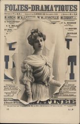 Folies-Dramatiques Woman Actresses Postcard Postcard