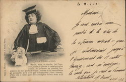 La Femme Avocat Women Postcard Postcard