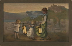 Children Carrying Light Postcard