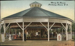 Merry Go Round Rockaway Beach, NY Postcard Postcard Postcard