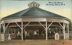 Merry Go Round Rockaway Beach, NY Postcard Postcard Postcard