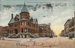 City Hall and Eighth Street Boise, ID Postcard Postcard Postcard