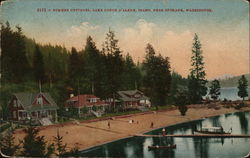 Summer Cottaages, Lake Coeur D'Alene, Idaho Postcard Postcard Postcard