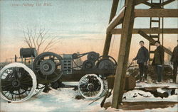 Pulling Oil Well Postcard