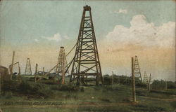 A Rich Producing Field of Oil Wells Postcard