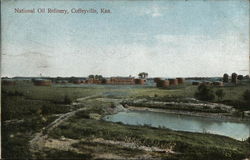 National Oil Refinery Postcard