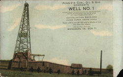 Penn-Vir Coal, Oil & Gas Company's Well Number One Nokesville, VA Postcard Postcard Postcard