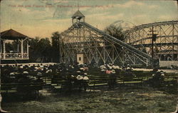 Free Act and Figure Eight, Palisades Amusement Park Postcard