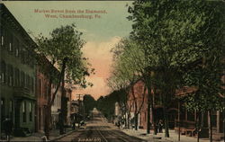 Market Street from the Diamond, West Postcard