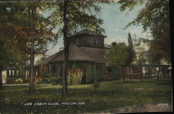 Log Cabin Club Macon, GA Postcard Postcard Postcard