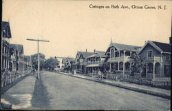 Cottages on Bath Avenue Ocean Grove, NJ Postcard Postcard Postcard