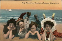 Billy Bashful and Cousins at Rockaway Beach, NY New York Postcard Postcard Postcard