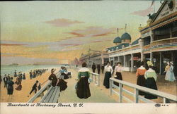 Boardwalk at Rockaway Beach, N.Y. New York Postcard Postcard Postcard