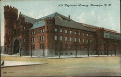 Regiment Armory Brooklyn, NY Postcard Postcard Postcard