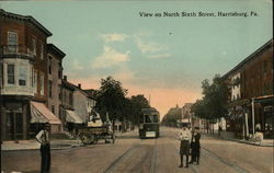 View on North Sixth Street Harrisburg, PA Postcard Postcard Postcard