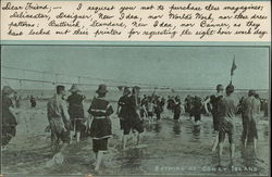 Bathing at Coney Island New York Postcard Postcard Postcard