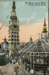 The Tower, Luna Park Coney Island, NY Postcard Postcard Postcard