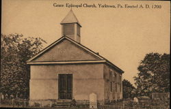 Grace Episcopal Church, Yorktown Pennsylvania Postcard Postcard Postcard