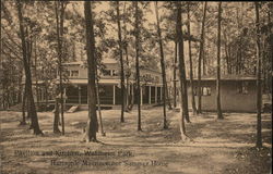 Pavilion and Kitchen, Waldheim Park Laureldale, PA Postcard Postcard Postcard