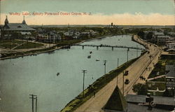 Bird's Eye View Ocean Grove, NJ Postcard Postcard Postcard