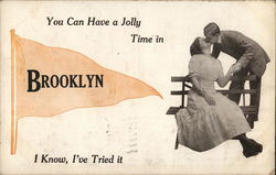 You Can Have a Jolly Time in Brooklyn New York Postcard Postcard Postcard