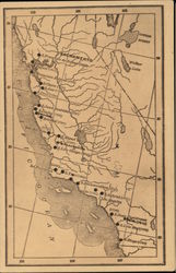 Map of California Postcard