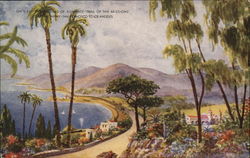 On California's Road of Romance - Trail of the Missions Postcard