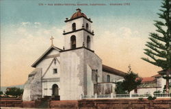 San Buenaventura Mission California Postcard Postcard Postcard