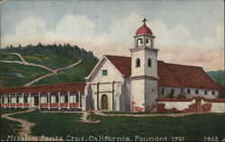 Mission Santa Cruz California Postcard Postcard Postcard