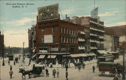 Main and Niagara Streets Postcard