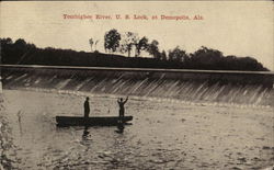 Tombigbee River, U.S. Lock Postcard