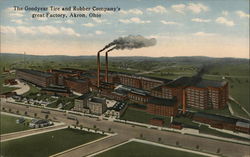 Goodyear Tire and Rubber Company Factory Akron, OH Postcard Postcard Postcard