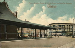 Penn Square Corner E. 55th Street and Euclid Ave. Postcard