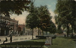 View from Court House Square Postcard