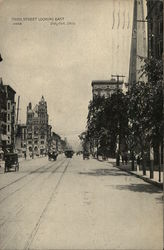 Third Street Looking East Postcard