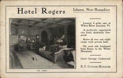 Hotel Rogers Lebanon, NH Postcard Postcard Postcard