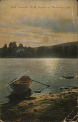 Sunset on Mascoma Lake Postcard