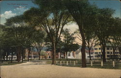 The Park and Library Lebanon, NH Postcard Postcard Postcard