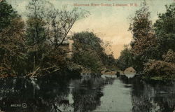 Mascoma River Scene Lebanon, NH Postcard Postcard Postcard