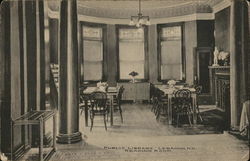 Public Library Reading Room Postcard