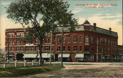 National Bank and Whipple Block Lebanon, NH Postcard Postcard Postcard