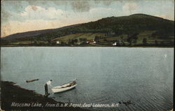 Mascoma Lake, from B&M Depot Postcard