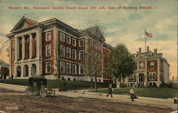 Penobscot County Court House and Jail Bangor, ME Postcard Postcard Postcard