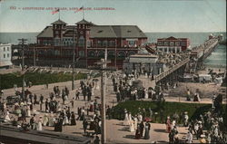 Auditorium and Wharf Postcard