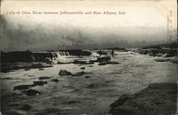 Falls of Ohio Rover between Jeffersonville and New Albany Postcard