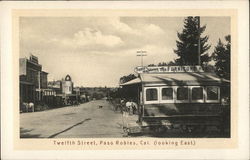 12th Street Looking East Paso Robles, CA Postcard Postcard Postcard