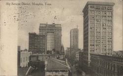 Sky Scraper District Memphis, TN Postcard Postcard Postcard